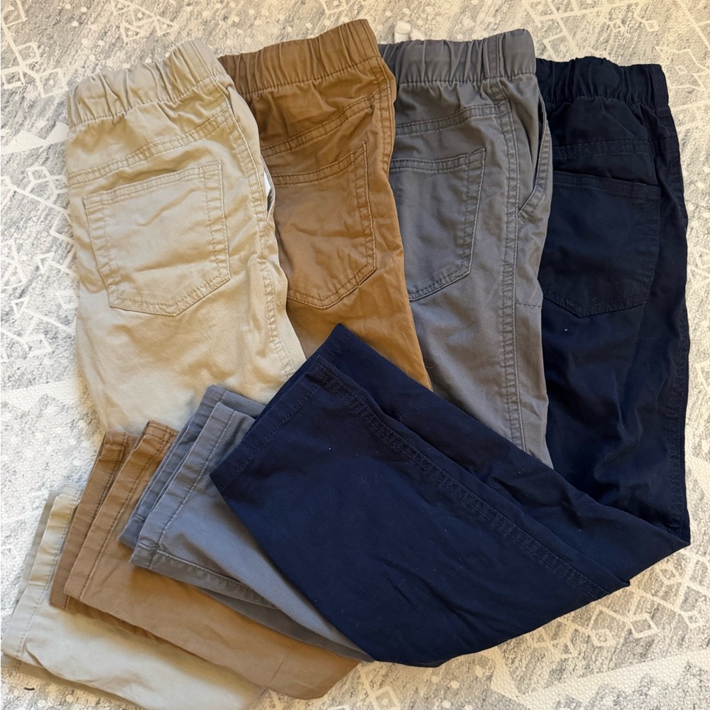 Cat & Jack Tan Elastic Waist Pants